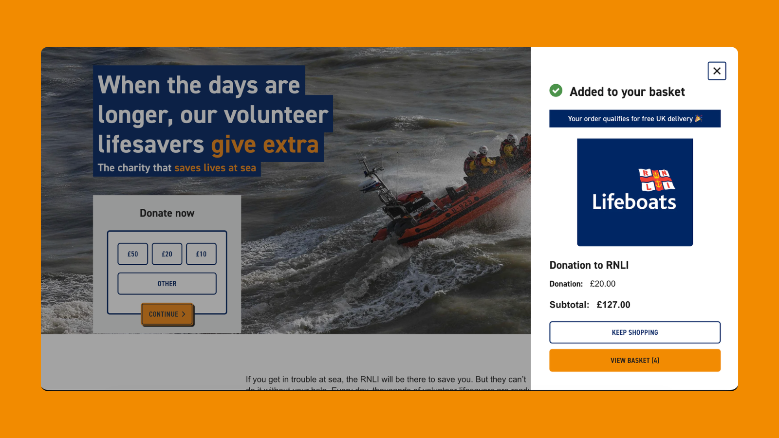 RNLI donation